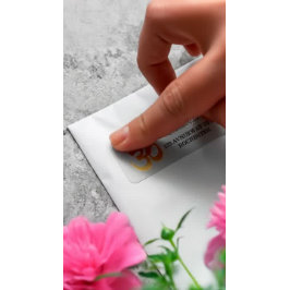 Etiqueta Símbolo OM branco e Dourado Instrutor de Mediação 