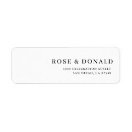 Etiqueta Simple minimal custom wedding address label