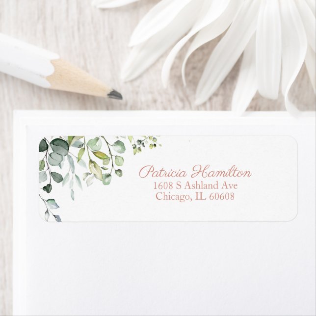 Etiqueta Simples Belos Eucaliptos com Aquarela (Insitu)