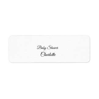 Etiqueta SIMPLES chá de fraldas MINIMAL.CUTIE ADICIONAR NOM