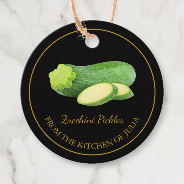 Etiqueta Simples de Pickles de Pickles Homemade (Frente)