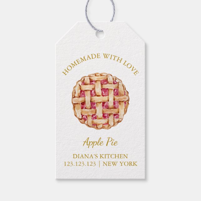 Etiqueta Simples de Pie Hang em Casa (Frente)