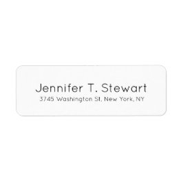 Etiqueta Simples elegante profissional branco