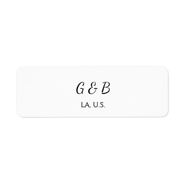 Etiqueta SIMPLES MINIMAL adicionar texto do nome da cidade  (Frente)