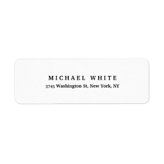 Etiqueta Simples minimalista elegante e elegante