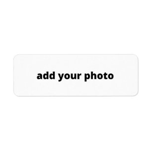 Etiqueta SIMPLES MÍNIMO adicionar a sua fotografia persona