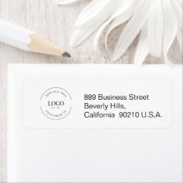 Etiqueta Simples modelo de logotipo de empresa personalizáv