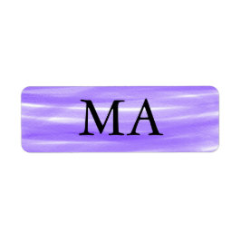 Etiqueta Simples monograma adicione seu nome com letra míni