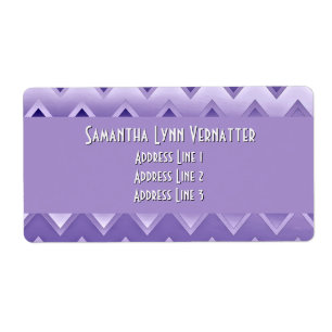 Etiqueta Simplesmente ZigZag - Roxo