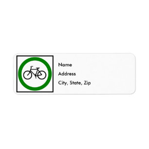 Etiqueta Sinal da estrada do tráfego de bicicleta