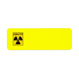Etiqueta SINAL DE ALERTA RADIOATIVO radioativo GRAP.