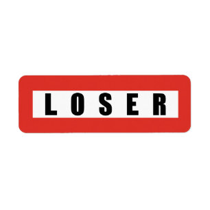 Etiqueta Sinal proibitório LOSER