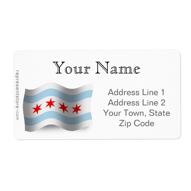 Etiqueta Sinalizador de Onda de Chicago (Frente)