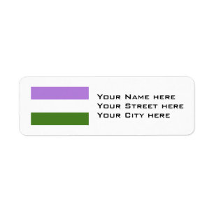 Etiqueta Sinalizador do Orgulho do Genderqueer