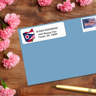 Etiqueta Sinalizador Ohio com Personalização de Cravagem da