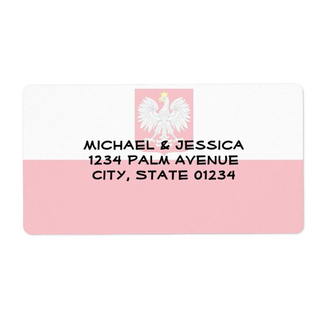 Etiqueta Sinalizador Polônia (Frente)