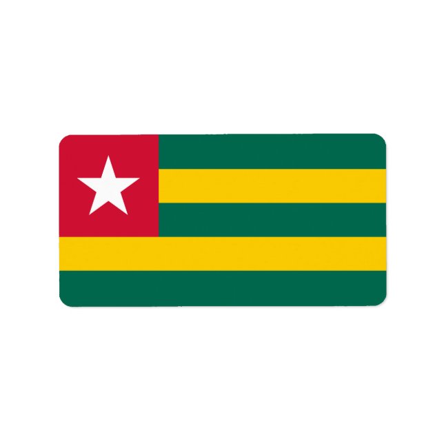 Etiqueta Sinalizador Togo (Frente)