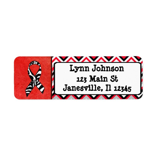 Etiqueta Síndrome de Ehlers-Danlos Rótulo de endereço de re (Frente)