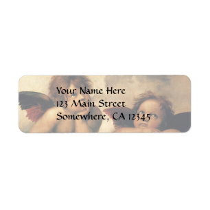 Etiqueta Sistine Madonna Angels por Raphael Sanzio