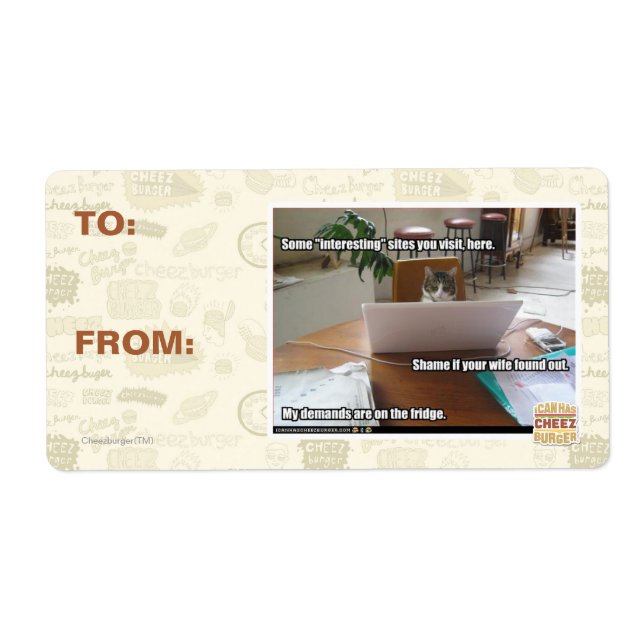 Etiqueta Sítios interessantes (Frente)