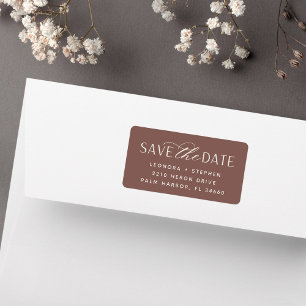 Etiqueta Smooth Script Save the Date