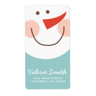 Etiqueta Snowman Labels | Feriados