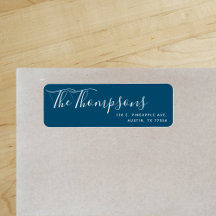 Sobrenome da Família Personalizada Oceano Azul End