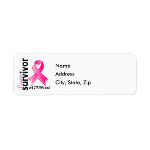 Etiqueta Sobrevivente 19 do cancro da mama