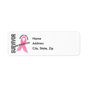 Etiqueta Sobrevivente 1 do CANCRO DA MAMA