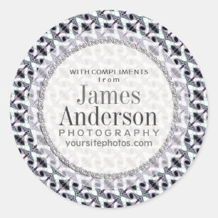 Etiqueta social do negócio do teste padrão triba