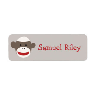 Etiqueta Sock Monkey Personated Sticker
