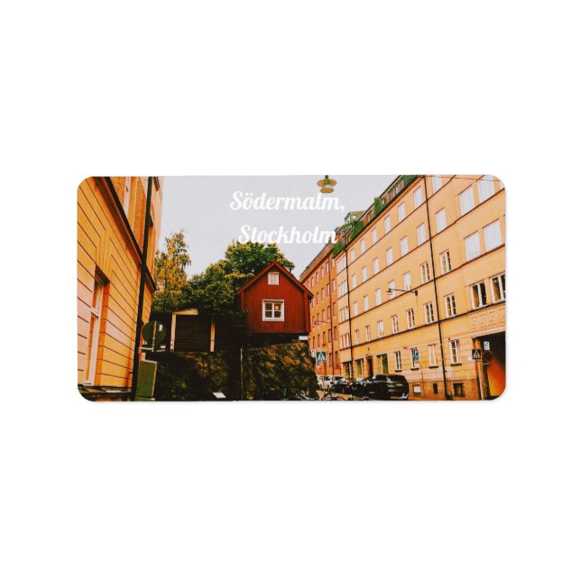 Etiqueta Södermalm, Estocolmo, Suécia (Frente)