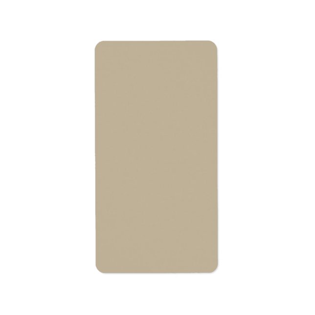 Etiqueta Soft Light Beige Background – Wedding Design (Frente)