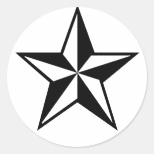 Etiqueta solitária da estrela