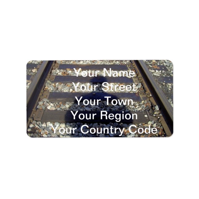 Etiqueta Sombra da via do comboio (Frente)