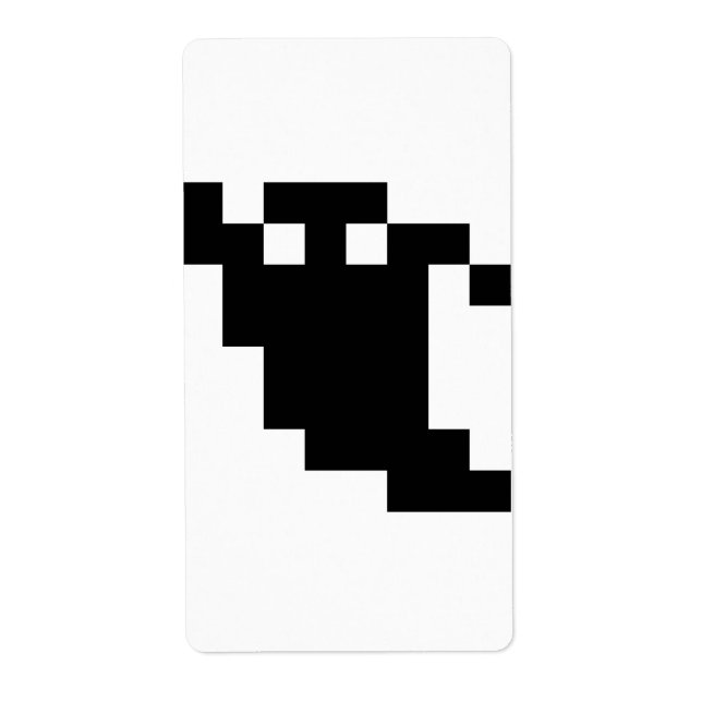 Etiqueta Sombra fantasma de pixel de 8 bits (Frente)