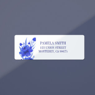 Etiqueta Sombras de Casamento Azul
