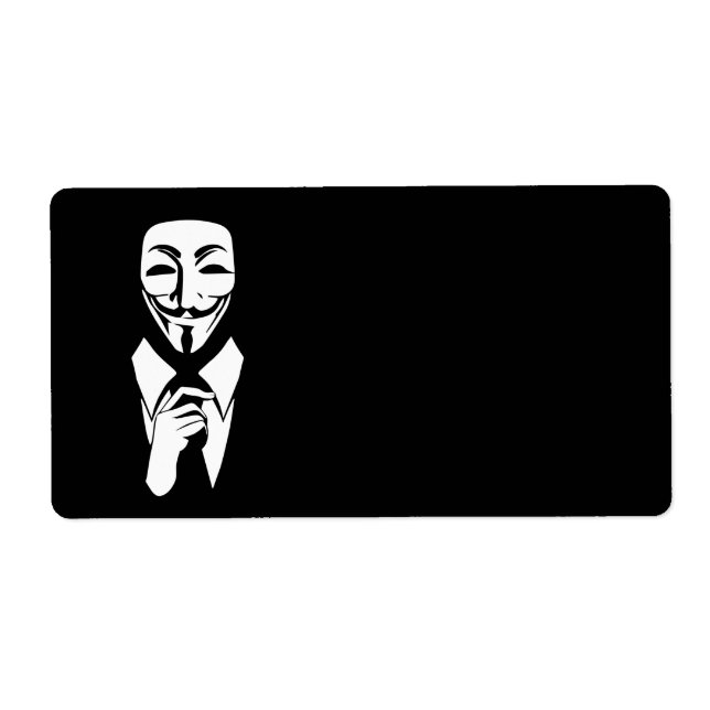 Etiqueta Somos anônimos (Frente)