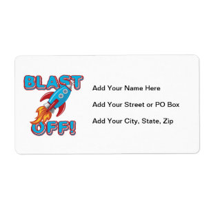 Etiqueta Sopre fora o navio de Rocket