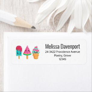 Etiqueta Sorvete Yummy Trio Summer Vibe