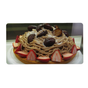 Etiqueta Spaghetti Japonês e Kake de Morango