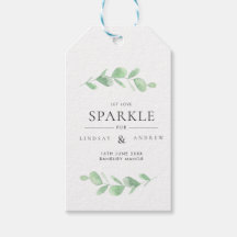 Etiqueta Sparkler de Casamento Eucalyptus Bough