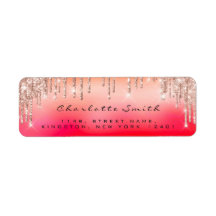 Sparkly Drives Rosa rSVP Ombre Coral Vermelho