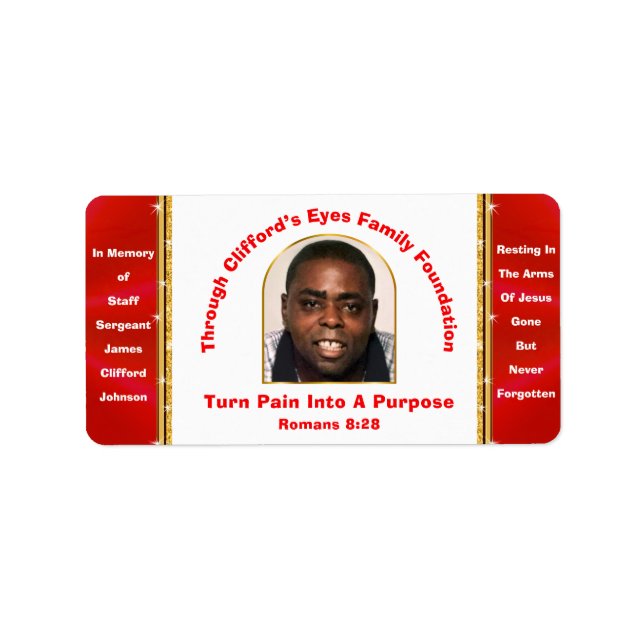 Etiqueta Special Order, Address Labels Clifford's Eyes (Frente)