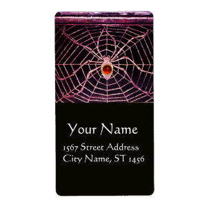 Etiqueta SPIDER E WEB Red Ruby Black