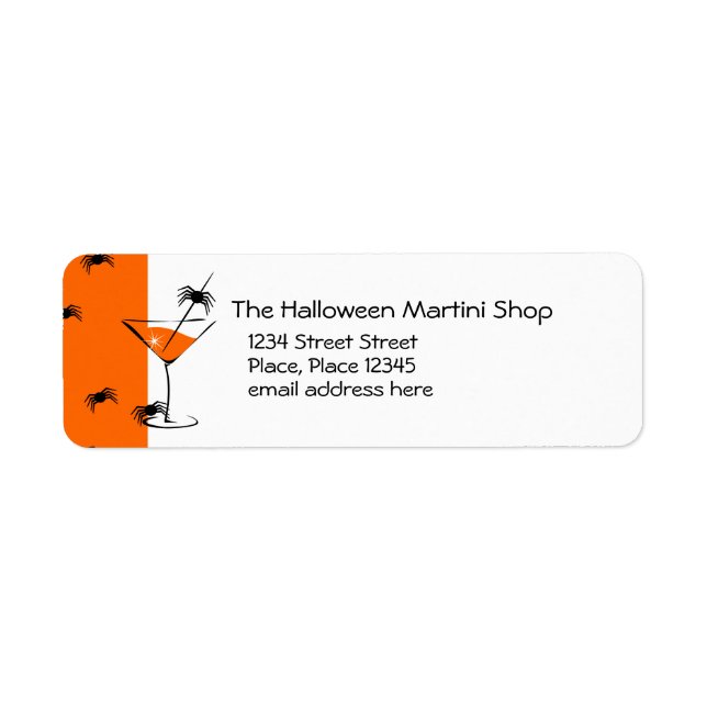 Etiqueta Spider Martini (Frente)