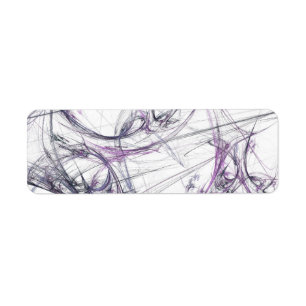 Etiqueta Spider Web Fract Background Address Sticker