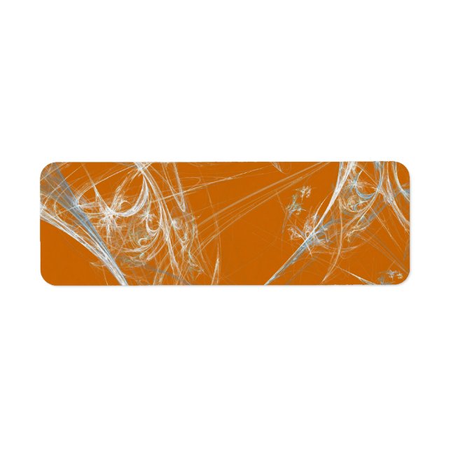 Etiqueta Spider Web Fract Background Address Sticker (Frente)