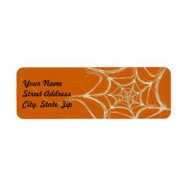 Etiqueta Spider Web Fract Background Address Sticker