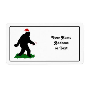 Etiqueta Squatchin Natal